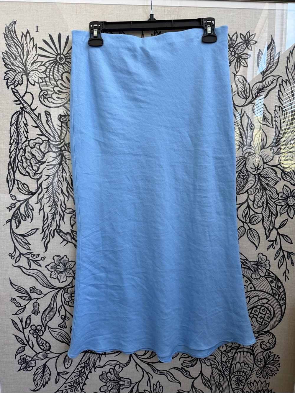 Sky Blue Maxi Skirt - Classic A-Line Silhouette